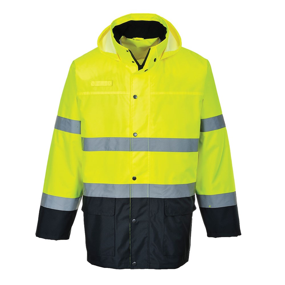 Portwest S166YNRM -  sz M Lite Two-Tone Traffic Jacket - Yellow/Navy
