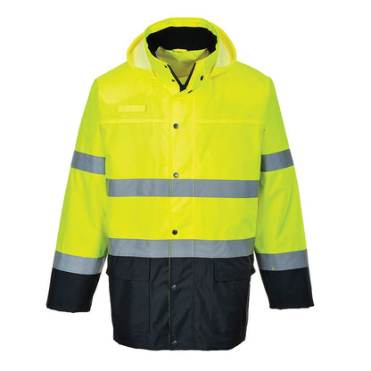 Portwest S166YNRM -  sz M Lite Two-Tone Traffic Jacket - Yellow/Navy