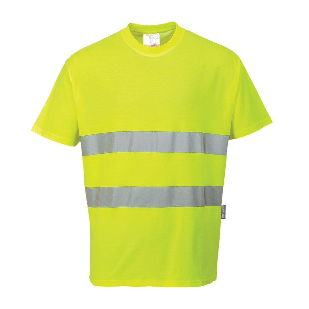 Portwest S172YERXXL -  sz 2XL Cotton Comfort T-Shirt - Yellow