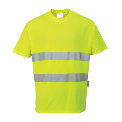 Portwest S172YERXXL -  sz 2XL Cotton Comfort T-Shirt - Yellow