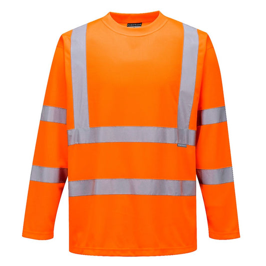 Portwest S178ORRM -  sz M Hi-Vis Long Sleeved T-Shirt - S178 Orange