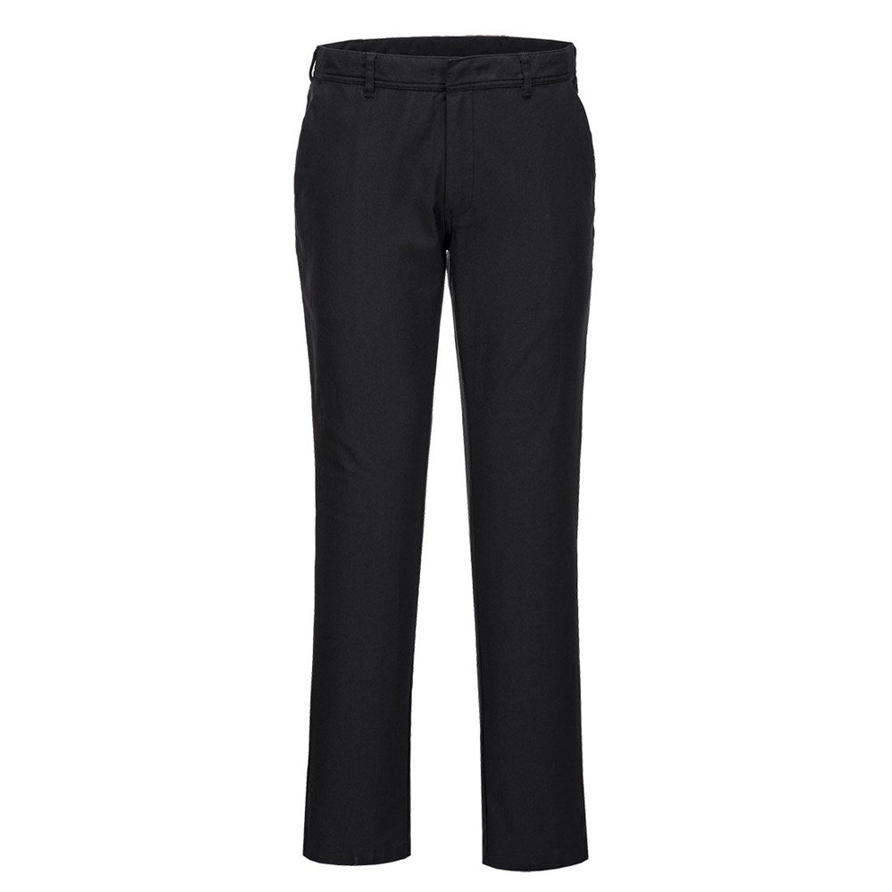 Portwest S232BKR46 -  sz 46 Stretch Slim Chino Trouser - Black