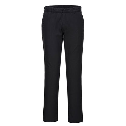 Portwest S232BKR40 -  sz 40 Stretch Slim Chino Trouser - Black