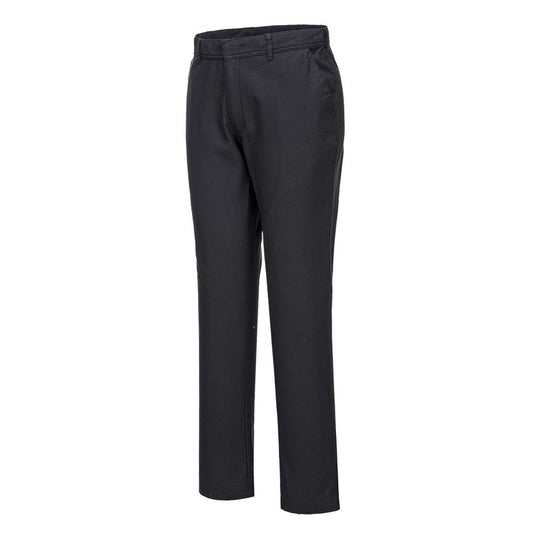 Portwest S232BKS36 -  sz 36 Stretch Slim Chino Trouser - Black