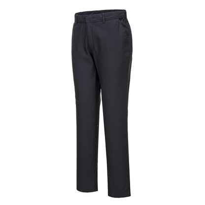 Portwest S232BKS28 -  sz 28 Stretch Slim Chino Trouser - Black