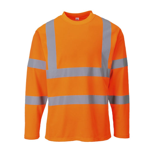 Portwest S278ORRXXL -  sz 2XL Hi-Vis Long Sleeved T-Shirt - S278 Orange