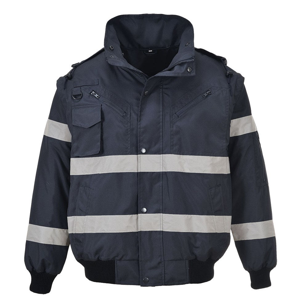 Portwest S435NARM -  sz M Iona 3 in 1 Bomber Jacket - Navy