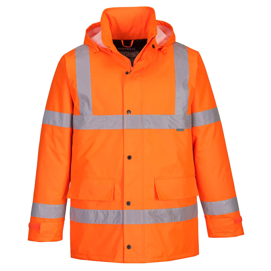 Portwest S460 - Orange Sz S Hi-Vis Traffic Jacket Coat Reflective Visibility