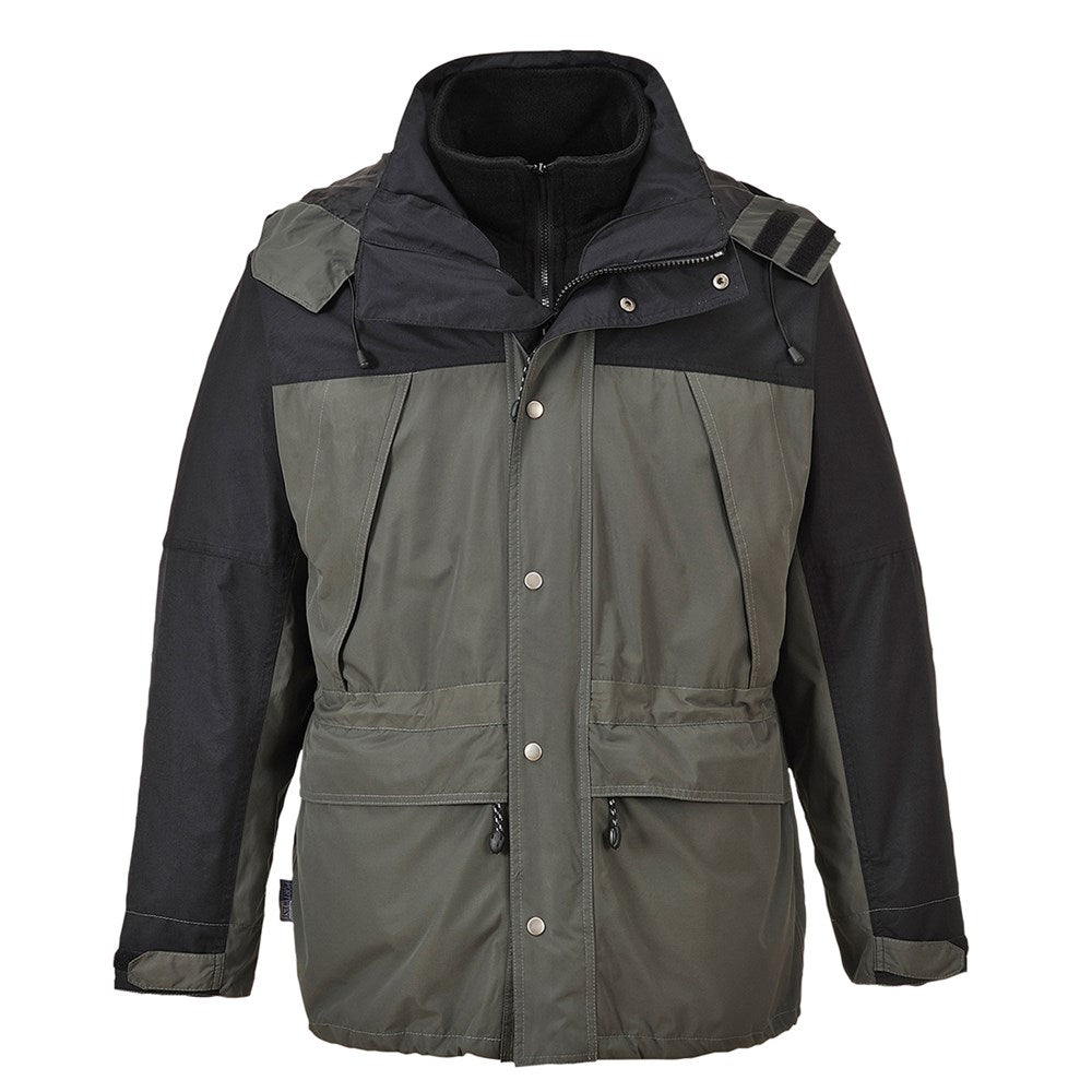 Portwest S532GRRL -  sz L Orkney 3 in 1 Breathable Jacket - Grey