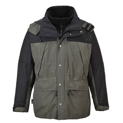 Portwest S532GRRL -  sz L Orkney 3 in 1 Breathable Jacket - Grey