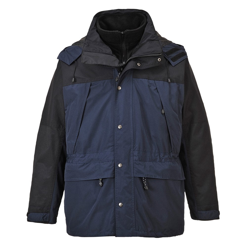 Portwest S532NARXXXL -  sz 3XL Orkney 3 in 1 Breathable Jacket - Navy