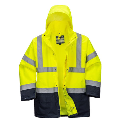 Portwest S766YNRXXL -  sz 2XL Essential 5-in-1 Two-Tone Jacket - Yellow/Navy