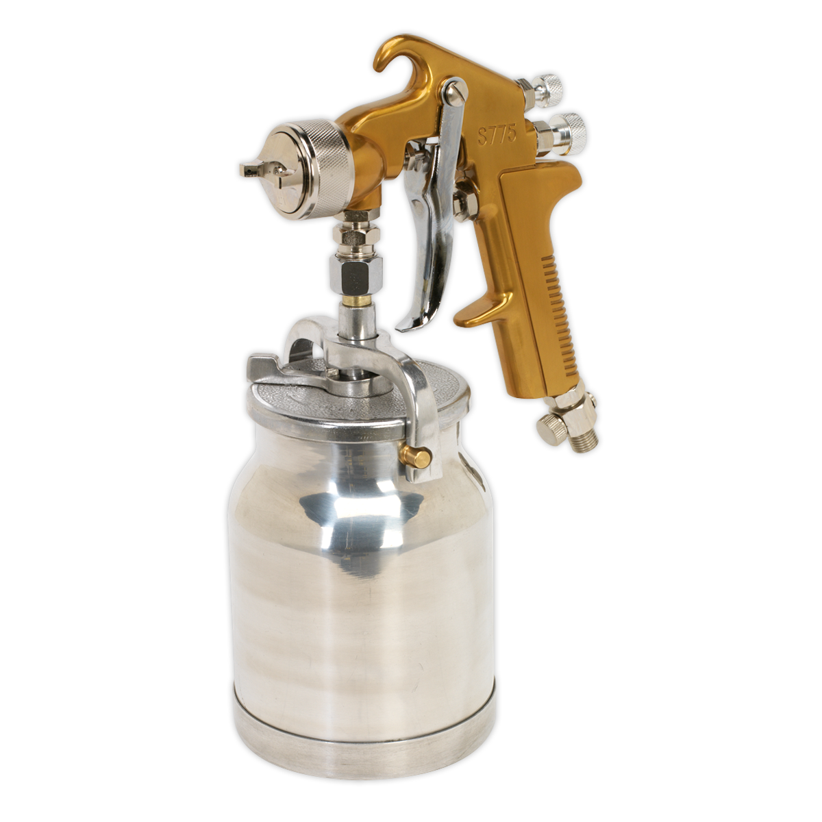 SEALEY - S775 Spray Gun Suction Feed Siegen Brand 1.7mm Set-Up