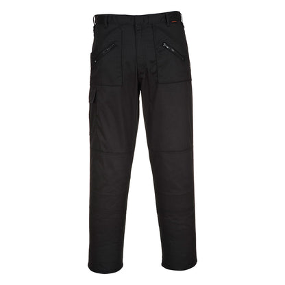 Portwest S887- Black Sz 32 Regular Action Work Trousers Safety