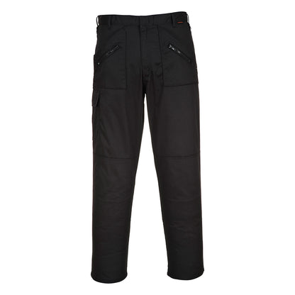 Portwest S887- Black Sz 38 Short Action Work Trousers Safety