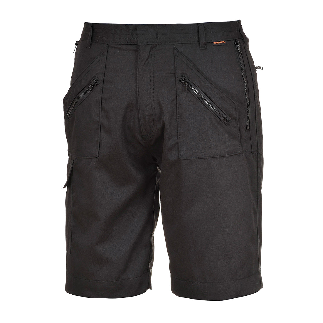Portwest S889 - Black Sz XS Action Work Shorts Safety Combat