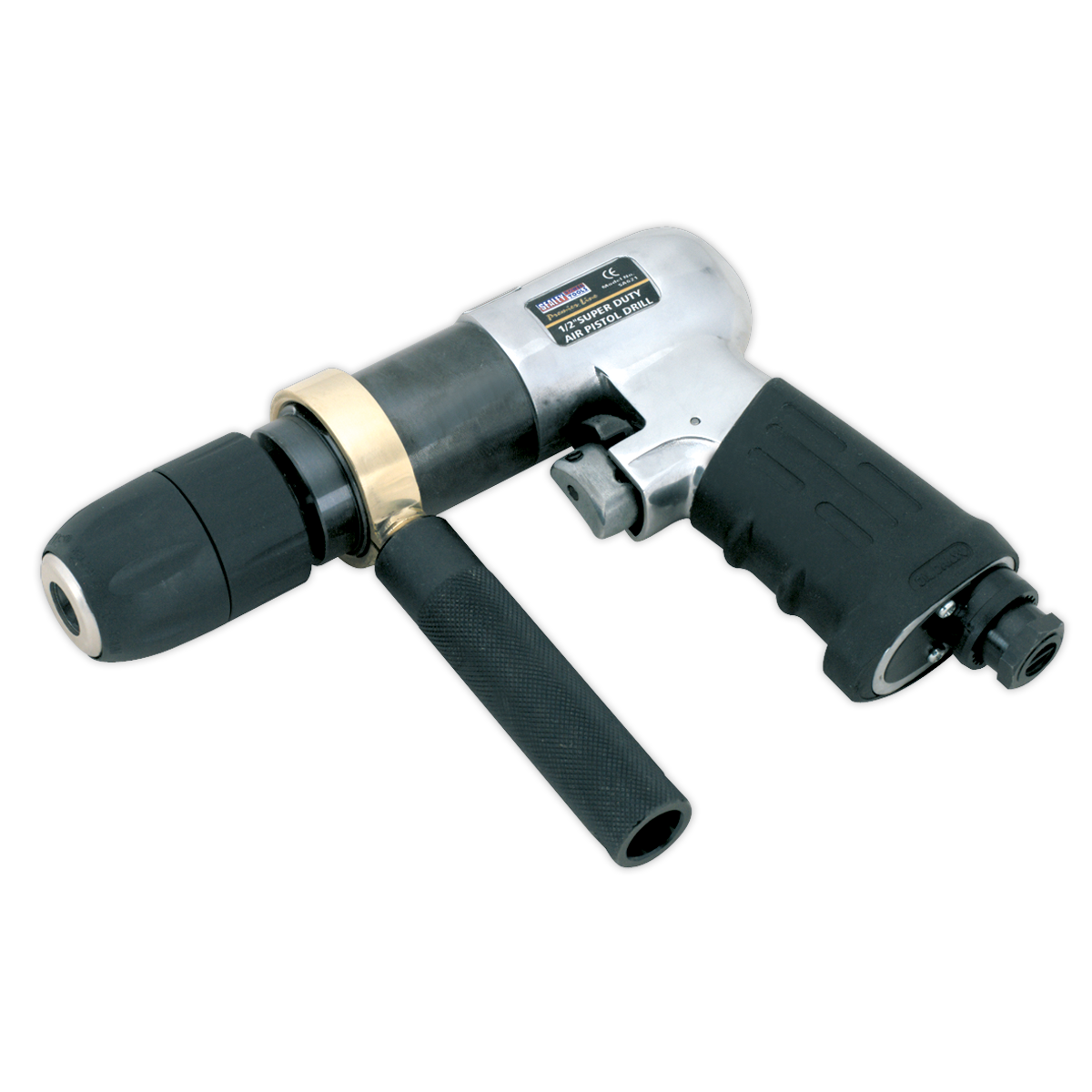 SEALEY - SA621 Air Drill Ø13mm with Keyless Chuck Composite Reversible - Premier