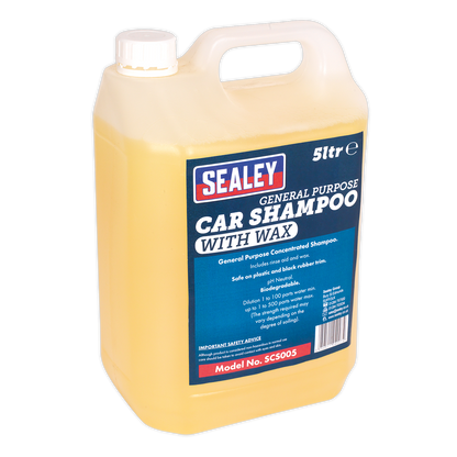 SEALEY - SCS005 Car Shampoo with Wax 5L