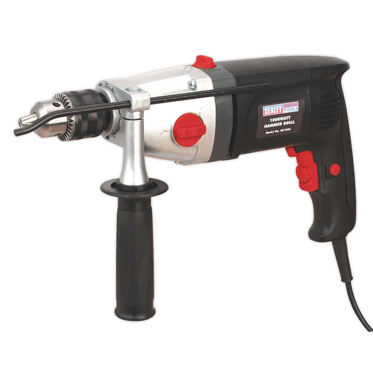 SEALEY - SD1000 Hammer Drill �13mm 2 Mechanical/Variable Speed 1050W/230V