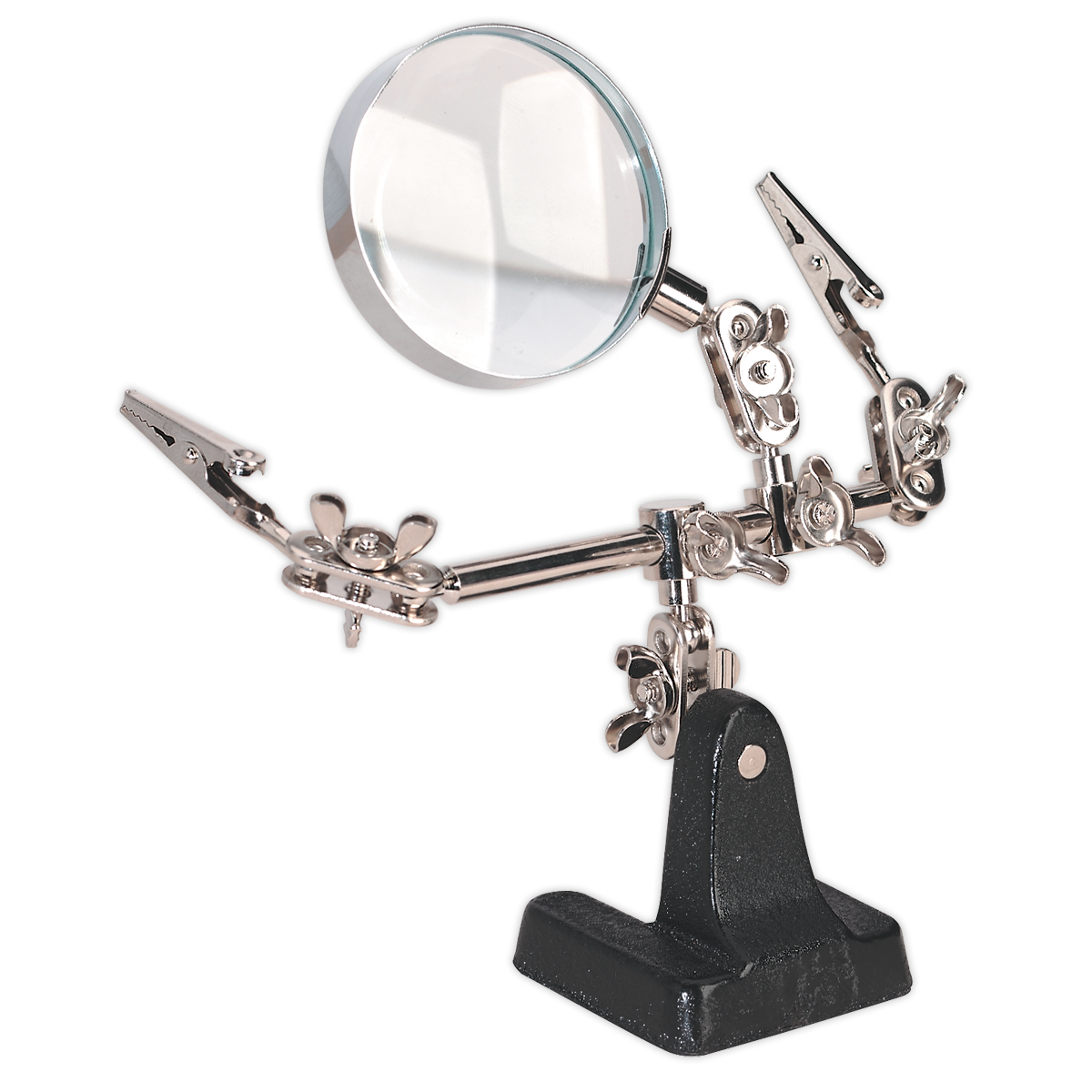 SEALEY - SD150 Mini Robot Soldering Stand with Magnifier