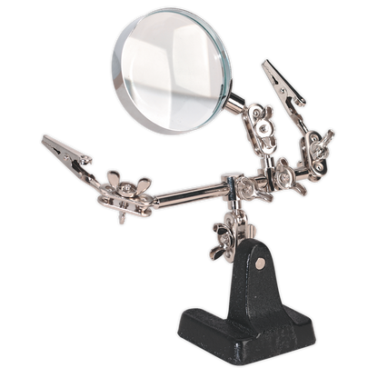 SEALEY - SD150 Mini Robot Soldering Stand with Magnifier