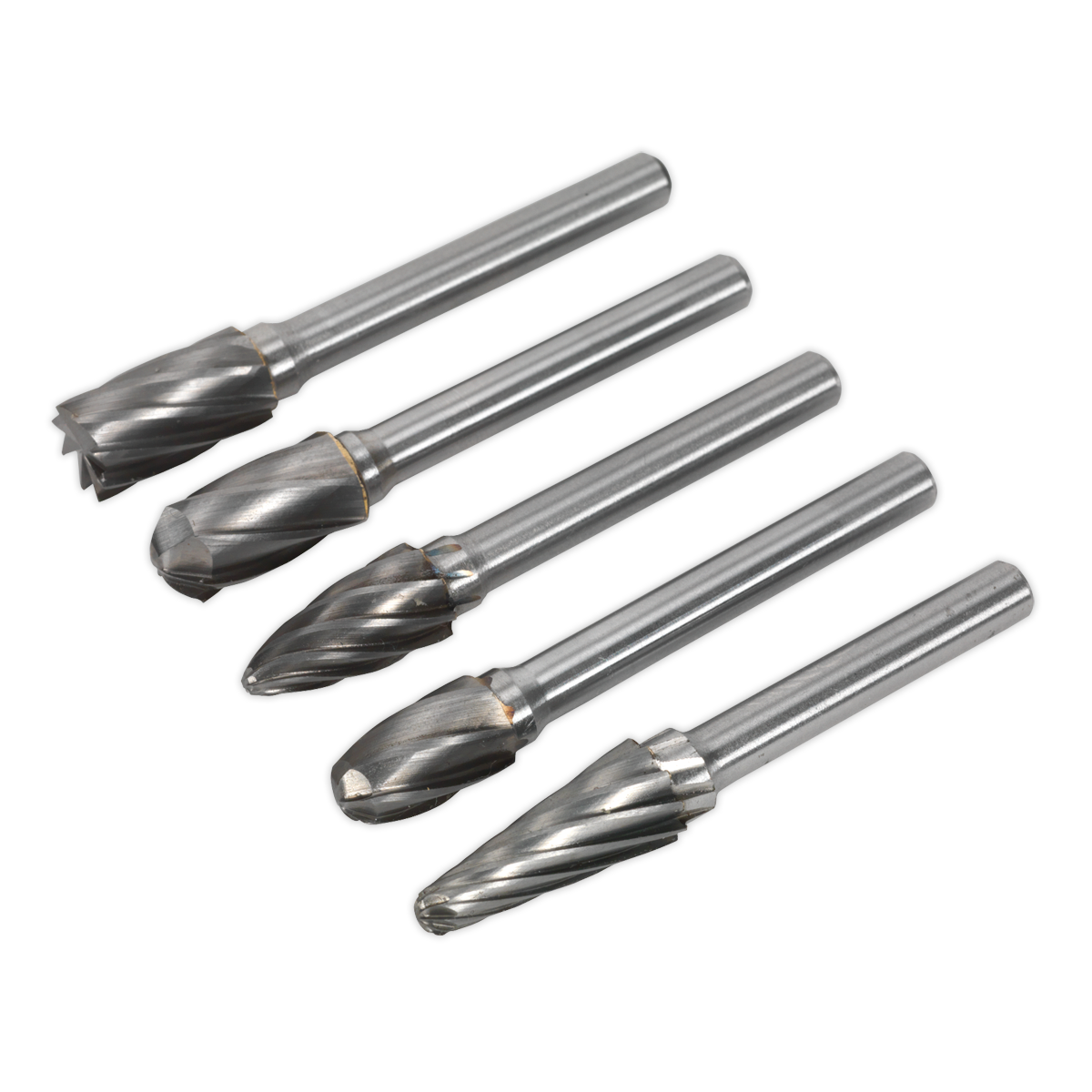 SEALEY - SDBCK5 Tungsten Carbide Rotary Burr Set 5pc Ripper/Coarse