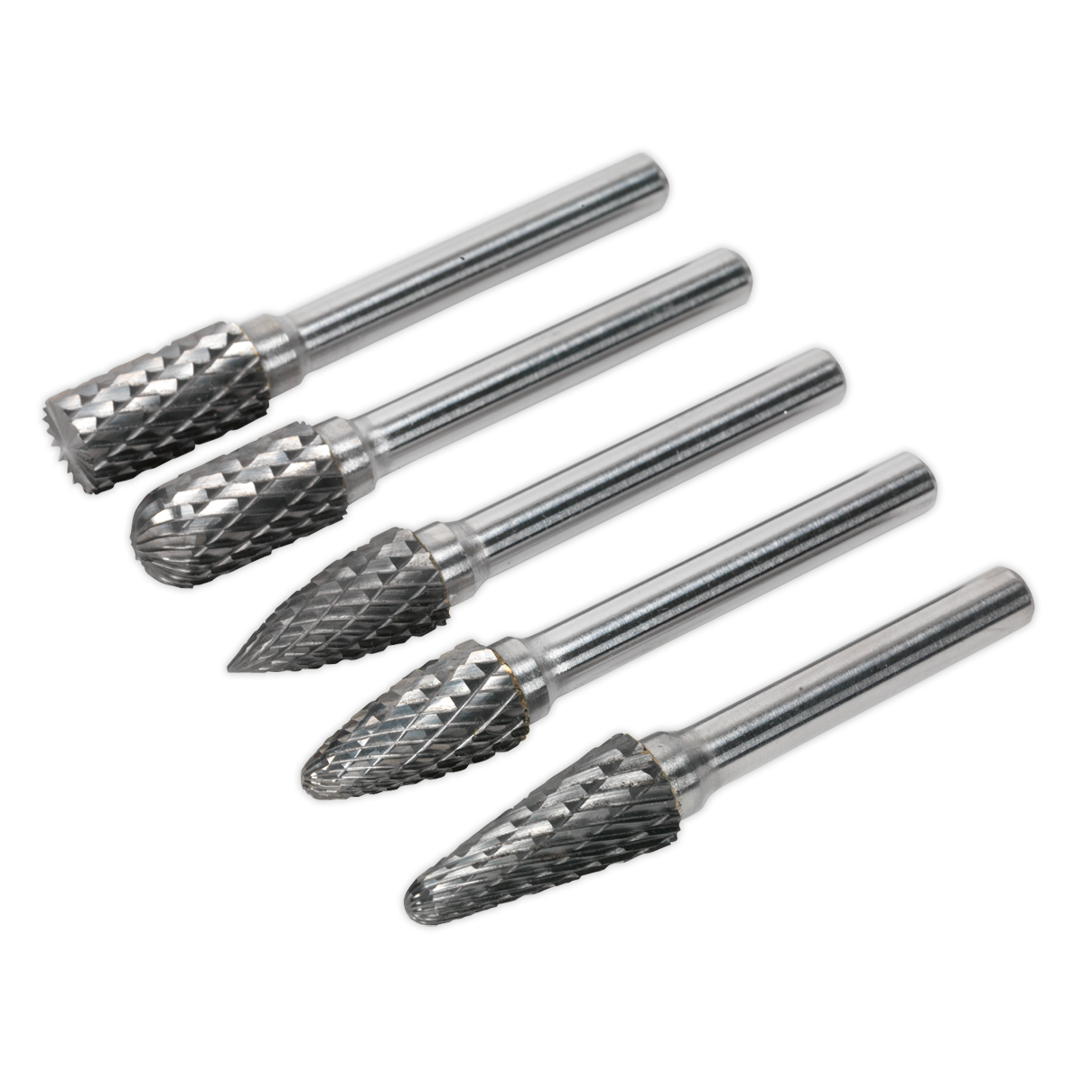 SEALEY - SDBK5 Tungsten Carbide Rotary Burr Set 5pc