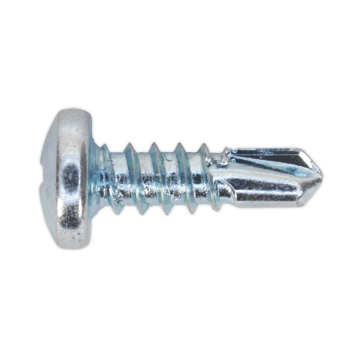 SEALEY - SDPH4213 Self Drilling Screw 4.2 x 13mm Pan Head Phillips Zinc Pack of 100