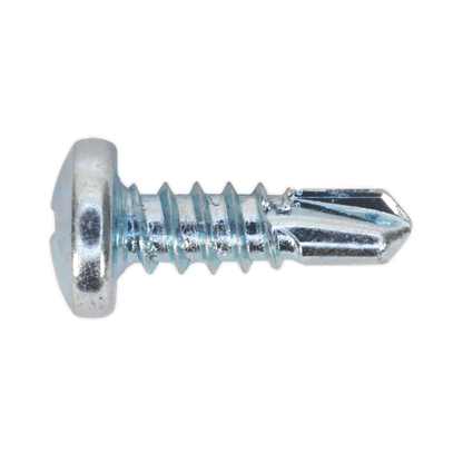 SEALEY - SDPH4213 Self Drilling Screw 4.2 x 13mm Pan Head Phillips Zinc Pack of 100
