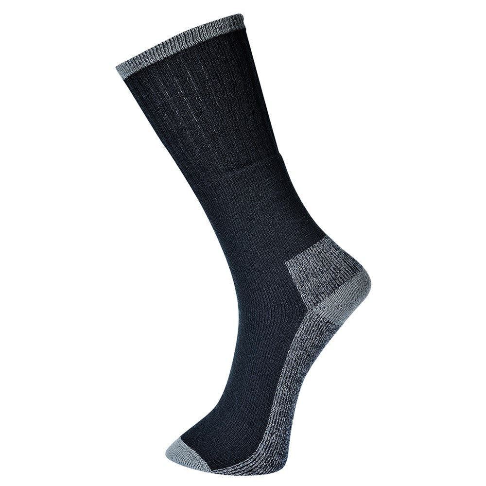 Portwest SK33BKR39-43 -  sz 39-43 Work Sock-3 Pack - Black