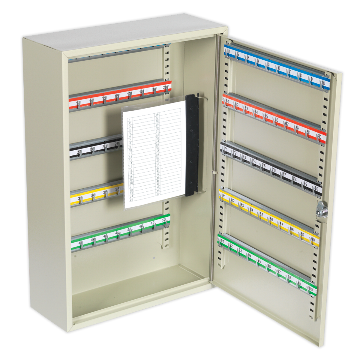 SEALEY - SKC100D Key Cabinet 100 Key Capacity Deep