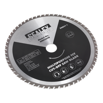 SEALEY - SMS255B Multipurpose Cut-Off Saw Blade Ø250 x 2.4mm/Ø30mm 60tpu