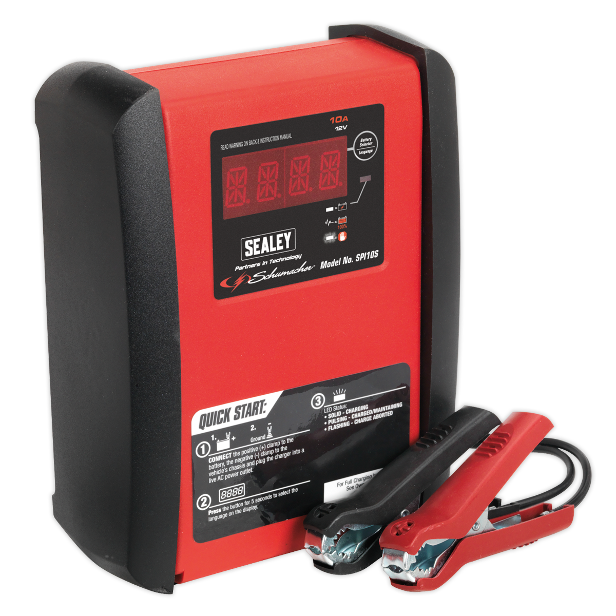 SEALEY - SPI10S Schumacher� Intelligent Speed Charge Battery Charger 10A 12V