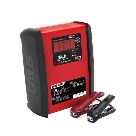 SEALEY - SPI1224S Schumacher® Intelligent Speed Charge Battery Charger 12V 15A/24V 10A