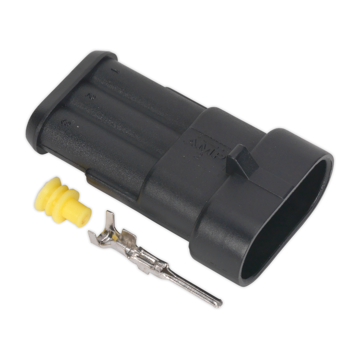 SEALEY - SSC3M Superseal Male Connector 3-Way Pack of 5