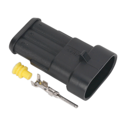 SEALEY - SSC3M Superseal Male Connector 3-Way Pack of 5