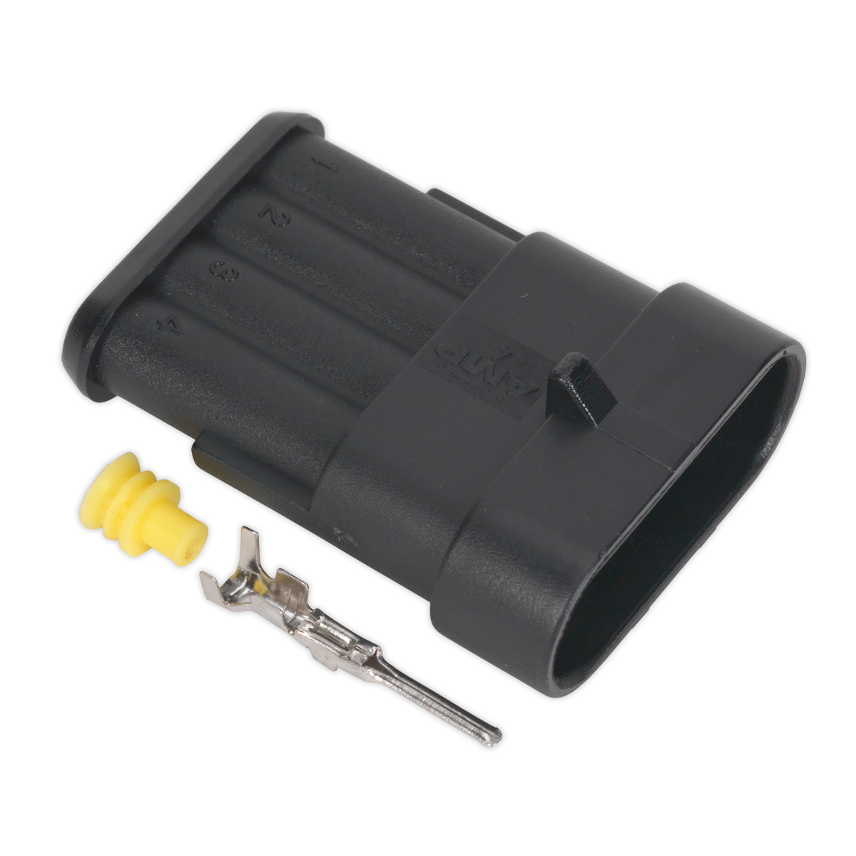 SEALEY - SSC4M Superseal Male Connector 4-Way Pack of 3