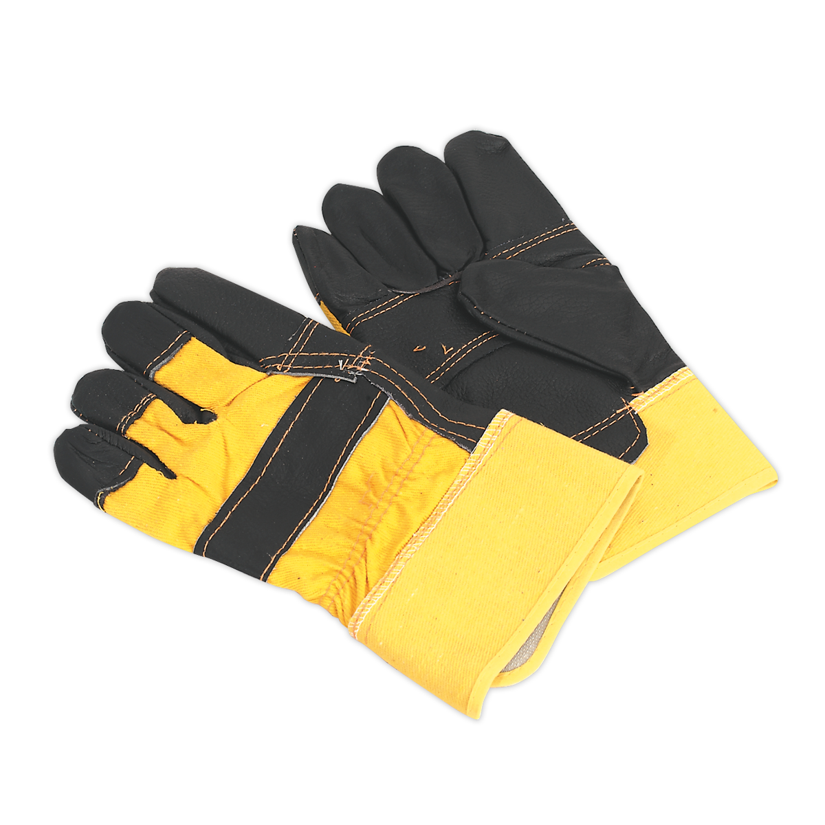 SEALEY - SSP13 Rigger's Gloves Hide Palm Pair