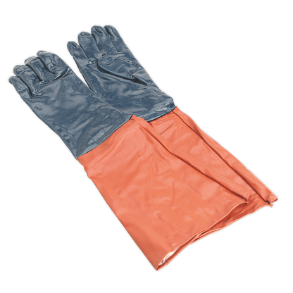 SEALEY - SSP41 Shot Blasting Gauntlets 585mm Cuffed Pair