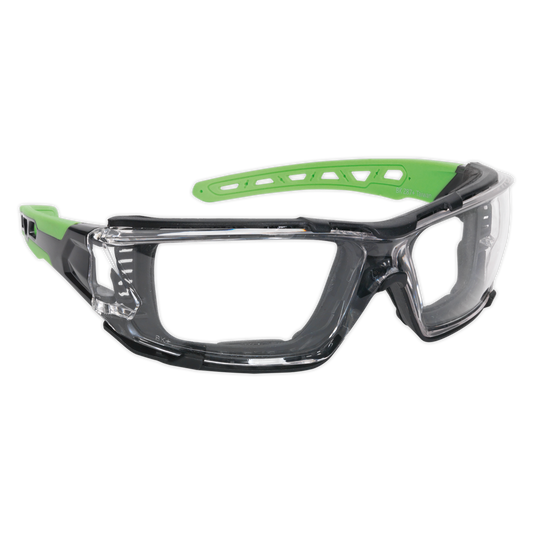 SEALEY - SSP68 Safety Spectacles with EVA Foam Lining - Clear Lens