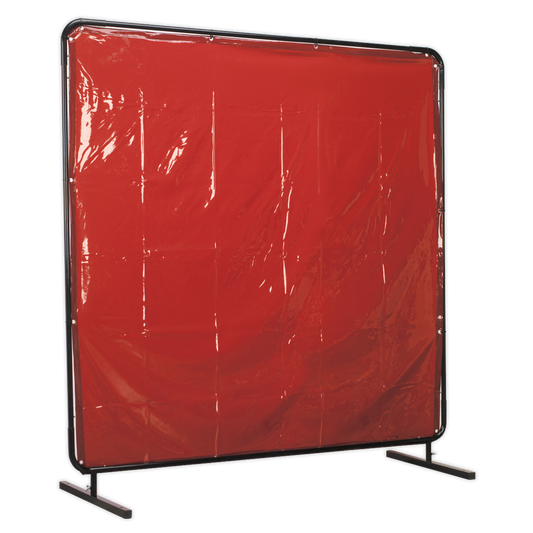 SEALEY - SSP992 Workshop Welding Curtain to BS EN 1598 & Frame 1.8 x 1.75m
