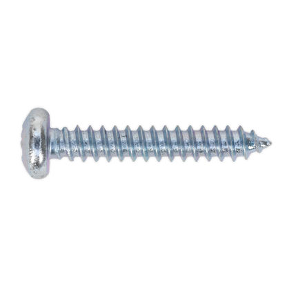 SEALEY - STPP4225 Self Tapping Screw 4.2 x 25mm Pan Head Pozi Zinc Pack of 100