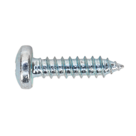SEALEY - STPP4819 Self Tapping Screw 4.8 x 19mm Pan Head Pozi Zinc Pack of 100