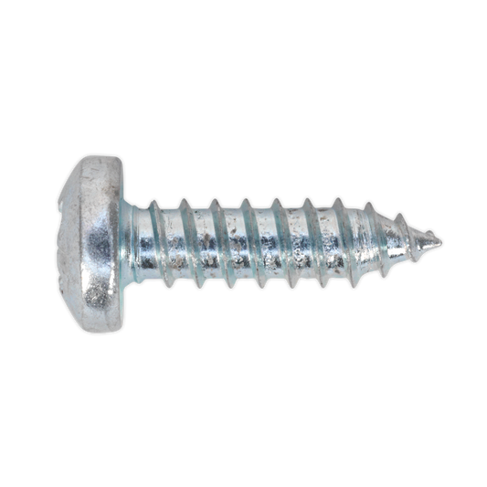 SEALEY - STPP5519 Self Tapping Screw 5.5 x 19mm Pan Head Pozi Zinc Pack of 100