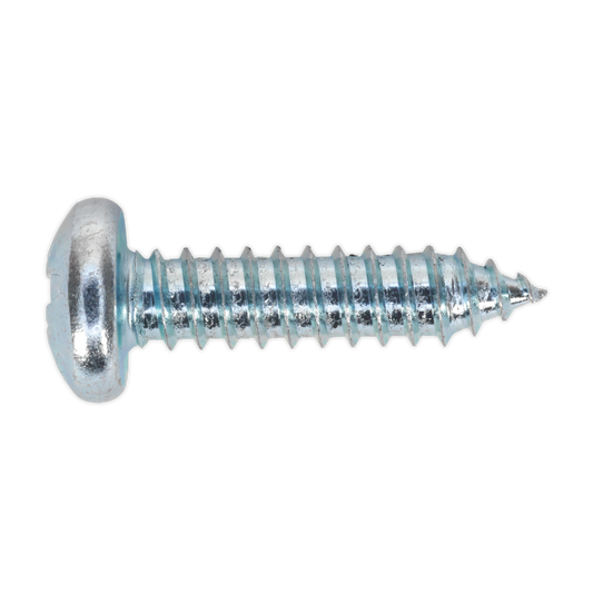 SEALEY - STPP6325 Self Tapping Screw 6.3 x 25mm Pan Head Pozi Zinc Pack of 100