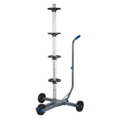 SEALEY - STR005 Wheel Storage Trolley 100kg Capacity with Handle