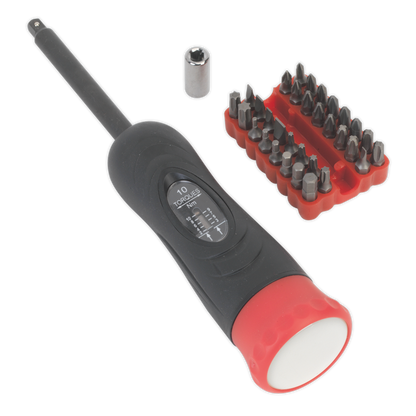SEALEY - STS100 Torque Screwdriver Set 34pc 2-10Nm 1/4"Sq Drive