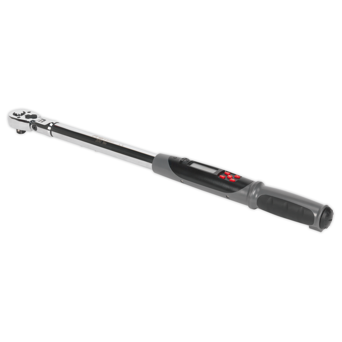 SEALEY - STW309 Angle Torque Wrench Flexi-Head Digital 1/2"Sq Drive 20-200Nm(14.7-147.5lb.ft)