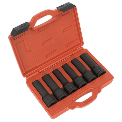 SEALEY - SX099 Impact 12-Point & TRX-Star* Female Deep Socket Set 6pc 3/4"Sq Drive