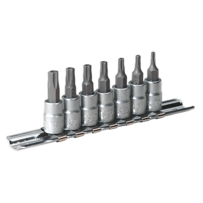 SEALEY - SX106 TRX-TS* Security Socket Bit Set 7pc 1/4"Sq Drive